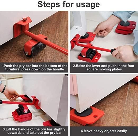 Heavy Duty Furniture Lifter Tool - Move Heavy Furniture Easily